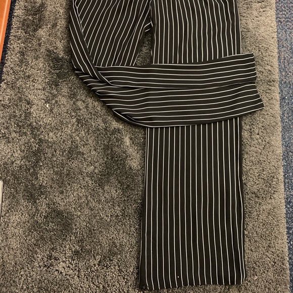 Flare high waisted nylon pants - Picture 2 of 4